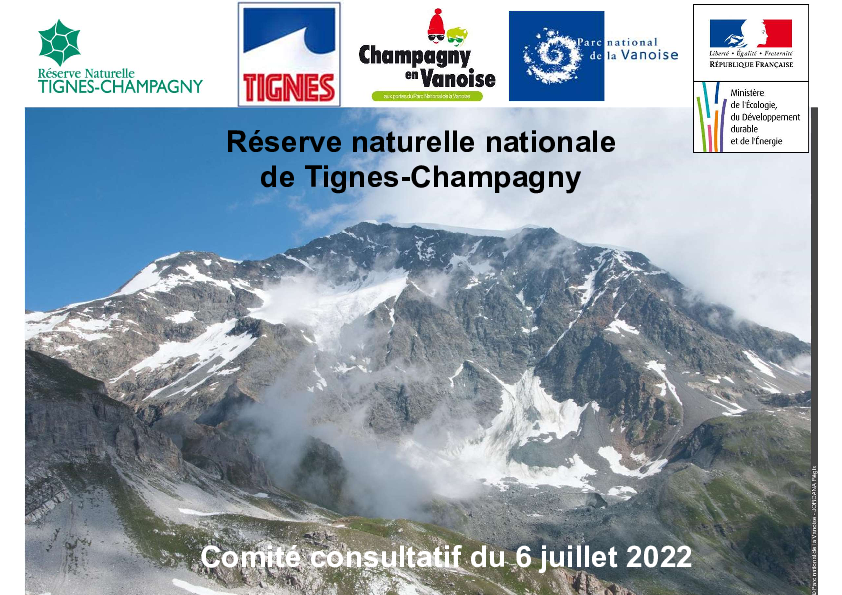 DIAPORAMA 2022 juillet RN Tignes Champagny - Compagnie des Guides Vanoise