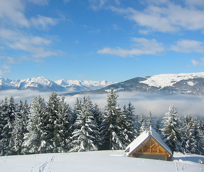 champagny vue depuis chalet - Compagnie des Guides Vanoise